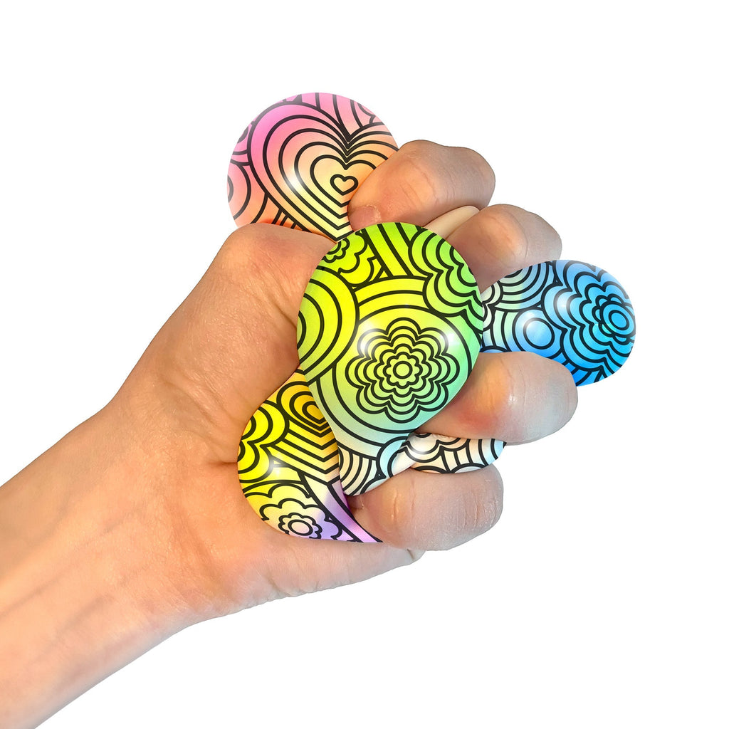 Fuzzy Flocked NeeDoh Press-Doh | Select Oak Terrace - Fuzzy Flocked Textured Sensory Fidget Ball Detail
