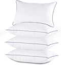 Fluffy Shredded Set of 4, Cooling and Supportive Bed with Super Soft Down Alternative Fill, Luxury Fluffy Hotel Quality for Side, Bac... - Ergonomic Memory Foam Pillow for Neck Pain Support - Default Title