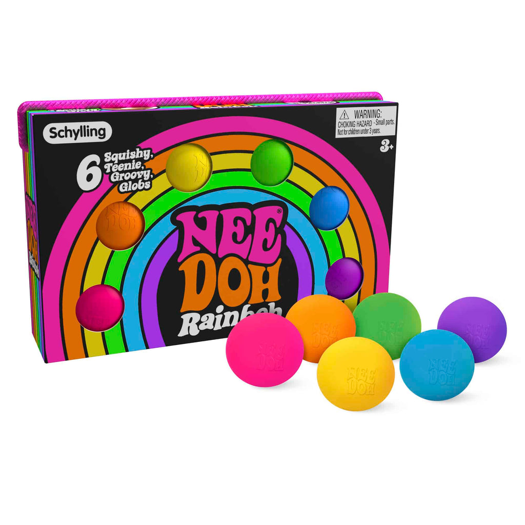 Classic Stress-Relieving NeeDoh Rainboh | Reserve Autumn Pond - The Groovy Glob Retro Malt-Gel Filled Toy Detail