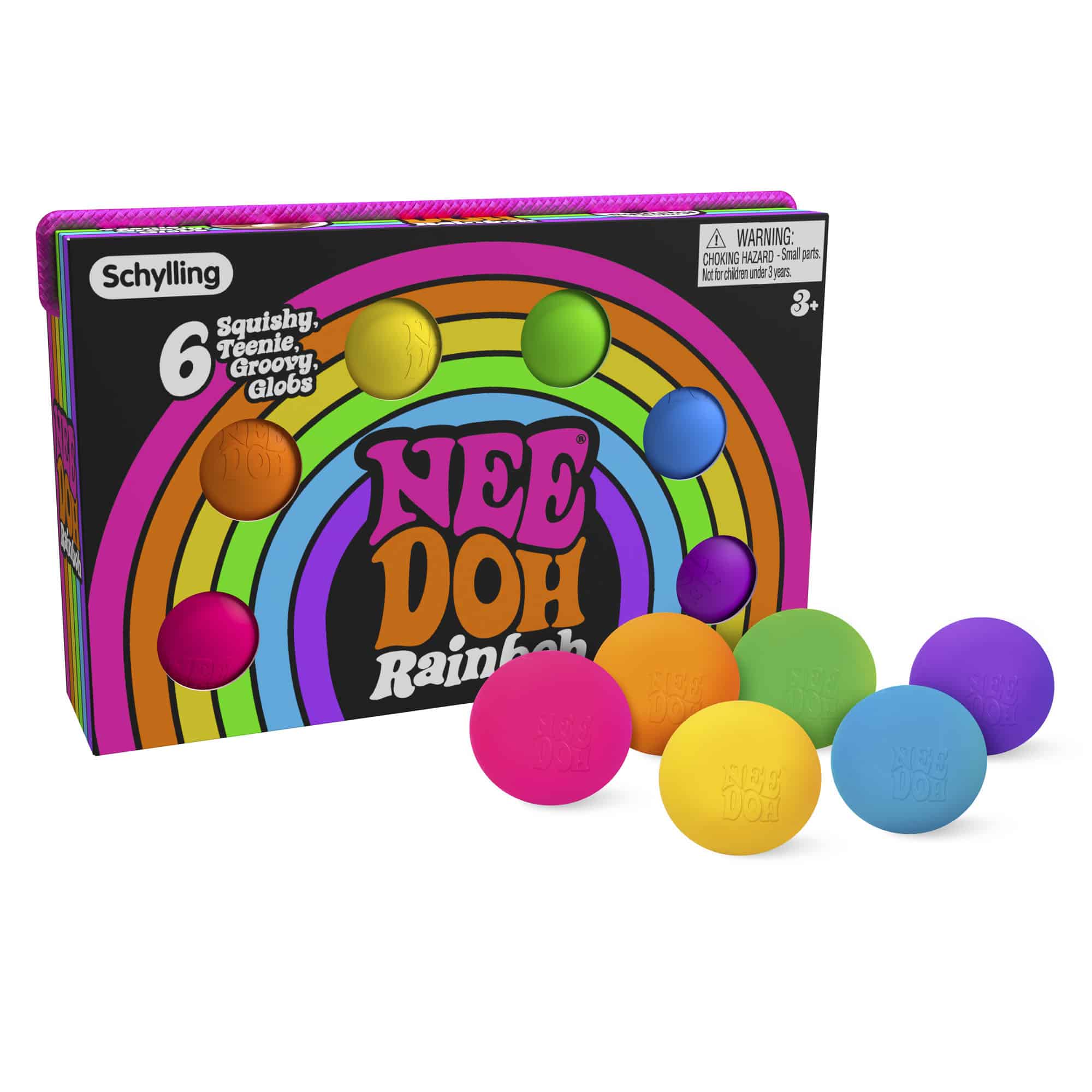 Classic Stress-Relieving NeeDoh Rainboh | Reserve Autumn Pond - The Groovy Glob Retro Malt-Gel Filled Toy Detail