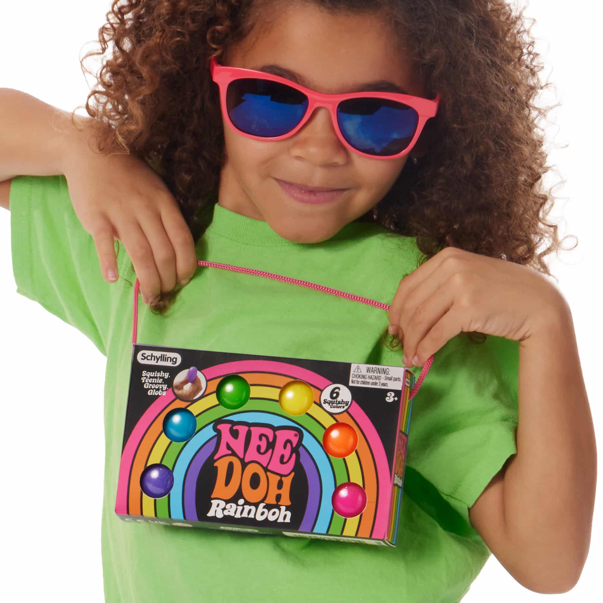 Classic Stress-Relieving NeeDoh Rainboh | Reserve Autumn Pond - The Groovy Glob Retro Malt-Gel Filled Toy Detail