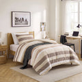Heavyweight Warmth 2-Piece Comforter Sets, Reversible Striped Comforter Set for Dorm, Lightweight All Season Bedding Set with Pillow Sha... - Hypoallergenic Ultra-Fluffy Quilt for Winter - Default Title