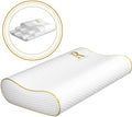 Orthopedic Support Queen Memory Foam Pillow + Extra Pillowcase, Bed Pillow for Neck & Shoulders for Adult - Ergonomic Memory Foam Pillow for Neck Pain Support - Default Title