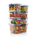 Sweet Treat Shaped 10-Piece Set, Leak-Proof and Clear Food Storage Containers - Deliciously Soft Cupcake Sensory Glob - Default Title