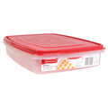Sweet Treat Shaped Egg Keeper Food Storage Container, Clear/Red, 1 Count - Fun Food Fidget Cookie Squishable Toy - Default Title