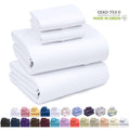 Ultra-Soft Set - Luxurious Silky Soft Microfiber Bedding - Cozy & Comfy - 15 inch Deep Pocket (Fits up to 17") Hotel Bed - 4 Pcs... - Breathable Egyptian Cotton Flat & Fitted Sheets - Default Title