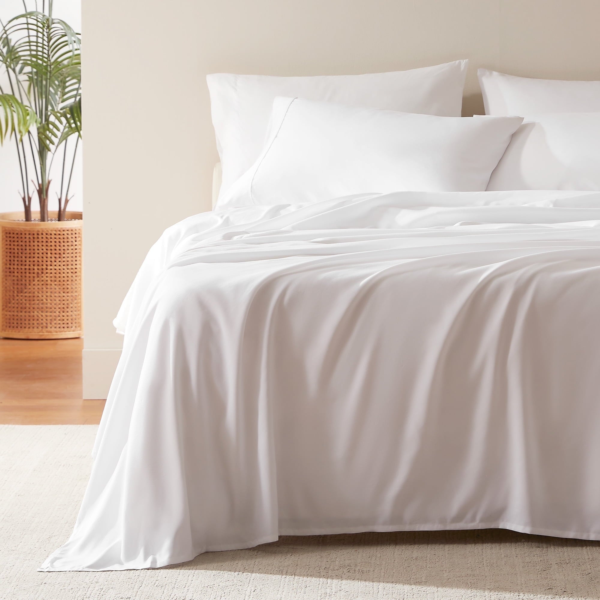Ultra-Soft Nanotex Super Soft Cooling Twin Bed Sheets Set for Kids 3 Piece - Easy Care Fitted Flat Sheet & Pillowcase Sets - Wri... - Luxury Bed Sheet Set with Deep Pockets - Default Title
