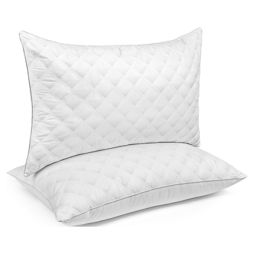 Fluffy Shredded Bed Pillows Queen Size Set of 2 Pillows for Bed 2 Pack Cooling Hotel Collection Down Alternative Pillows 20 x 30 inches - Decorative Throw Pillow Cushion for Sofa & Bed - Default Title