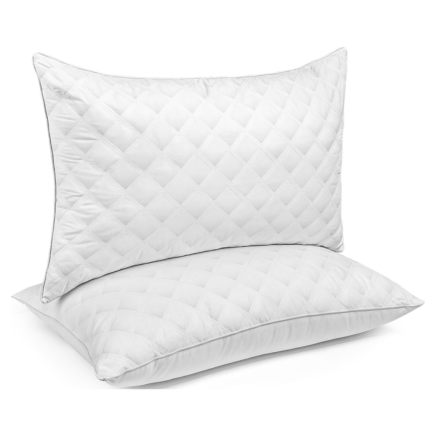 Fluffy Shredded Bed Pillows Queen Size Set of 2 Pillows for Bed 2 Pack Cooling Hotel Collection Down Alternative Pillows 20 x 30 inches - Decorative Throw Pillow Cushion for Sofa & Bed - Default Title