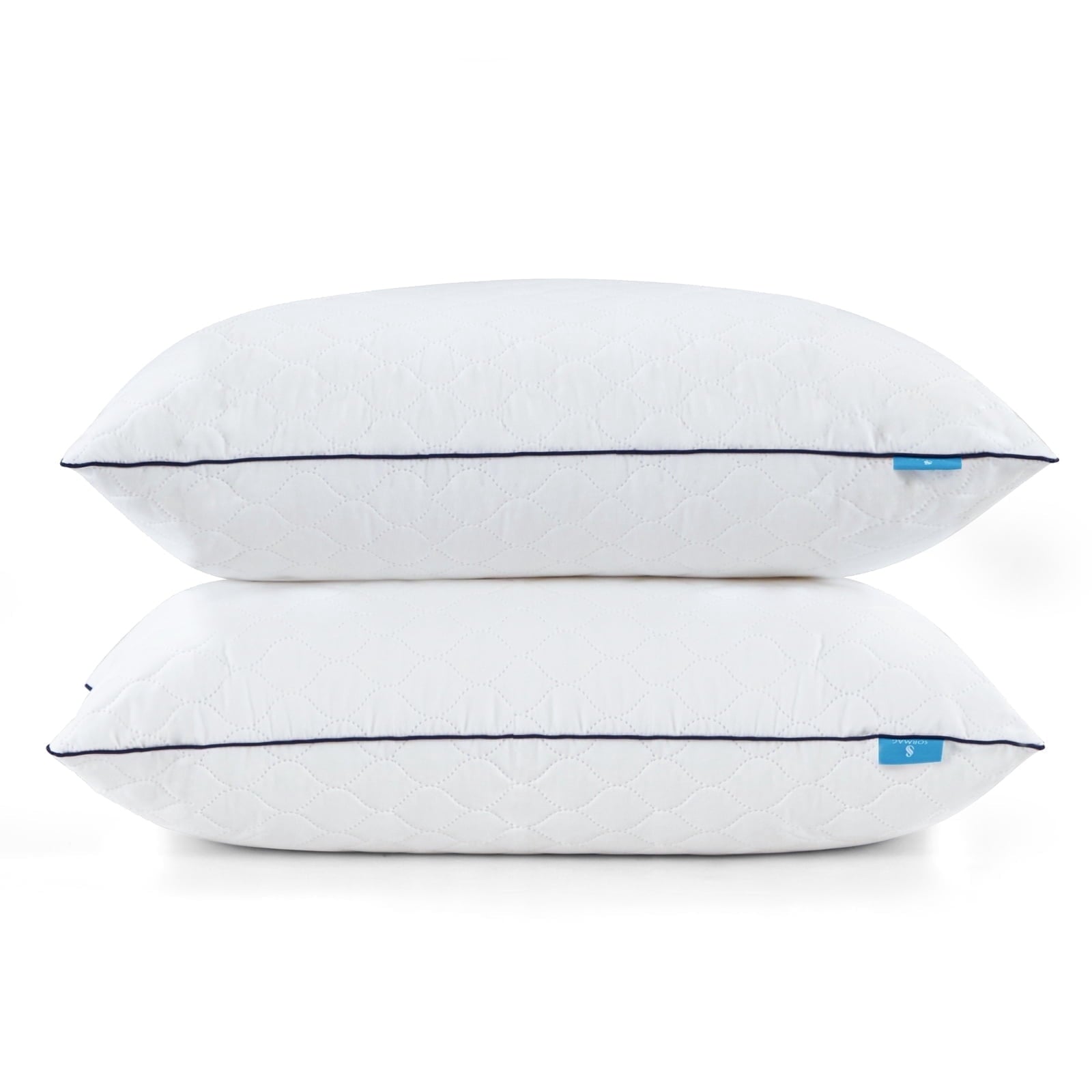 Decorative Plump Bed Pillows for Sleeping Queen Size 20" x 30" Hypoallergenic Pillow for Side and Back Sleeper Soft Supportive Hotel C... - Hotel Quality Plush Sleeping Pillows - Default Title