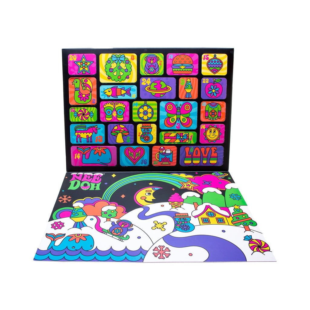 Multi-Pack Value NeeDoh Advent Calendar | Signature Copper Summit - Collectible Teenie Tiny Fidget Balls for Kids Detail