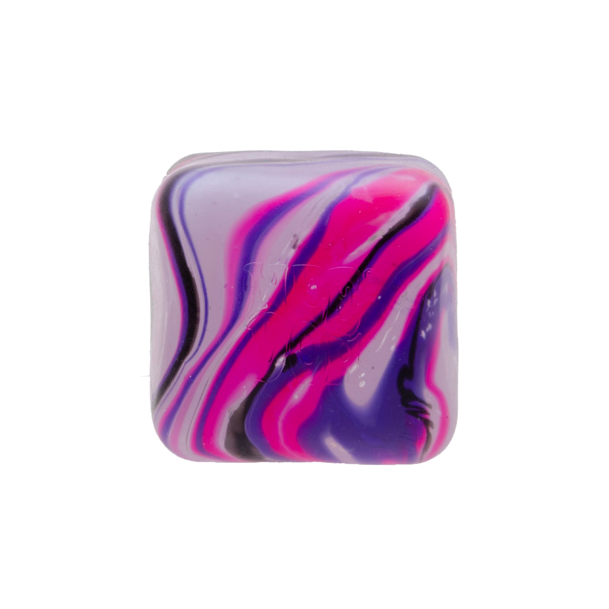 Satisfying Crunch NeeDoh Nice Cube Swirl | Select Golden Pond - Crystal Clear Squishable Ice Cube NeeDoh Detail