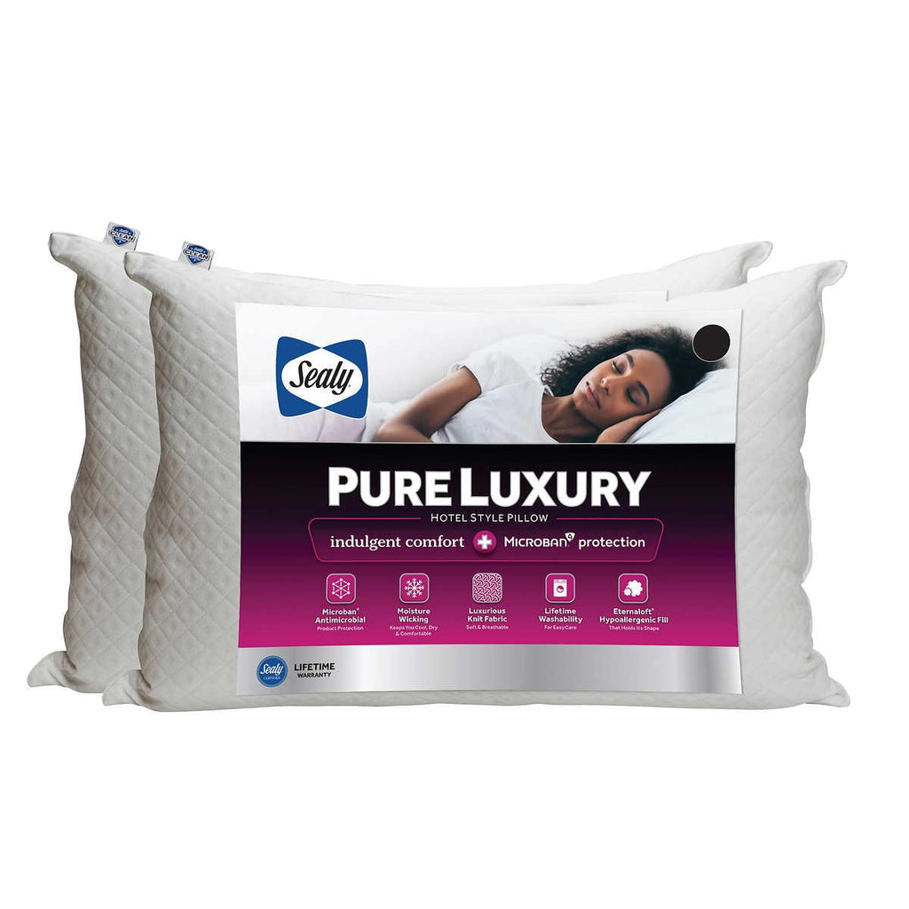 Orthopedic Support Pure Luxury Queen Eternaloft Bed Pillows - Hypoallergenic, Machine Washable (2 Count) - Hotel Quality Plush Sleeping Pillows - Default Title