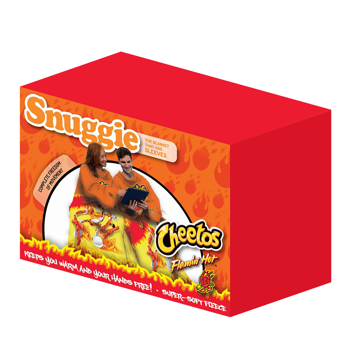 Cozy Fleece Cheetos Flaming Hot Wearable Blanket - Lightweight Plush Warm Blanket for All Seasons - Default Title