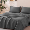 Ultra-Soft Sheet Set Twin Size Gray, 3 Pieces 140 GSM Brushed Elastic Fitted Soft & Cozy Bed Sheets Set with Deep Pocket - Luxury Bed Sheet Set with Deep Pockets - Default Title
