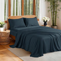 Ultra-Soft 100% Organic Luxurious Bamboo Sheets, Queen Sheet Set 4-Piece with 16" Deep Pocket, Silky Smooth Luxury Bed Sheets, N... - Cooling Hotel Quality Bedding Sheets and Pillowcases - Default Title