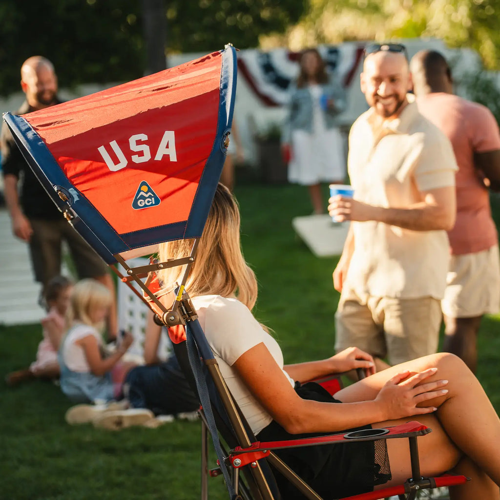 Heavy Duty SunShade Accessory - USA Anniversary Deluxe - Choice 917 - Instant Sunshade Umbrella for Tailgating Detail