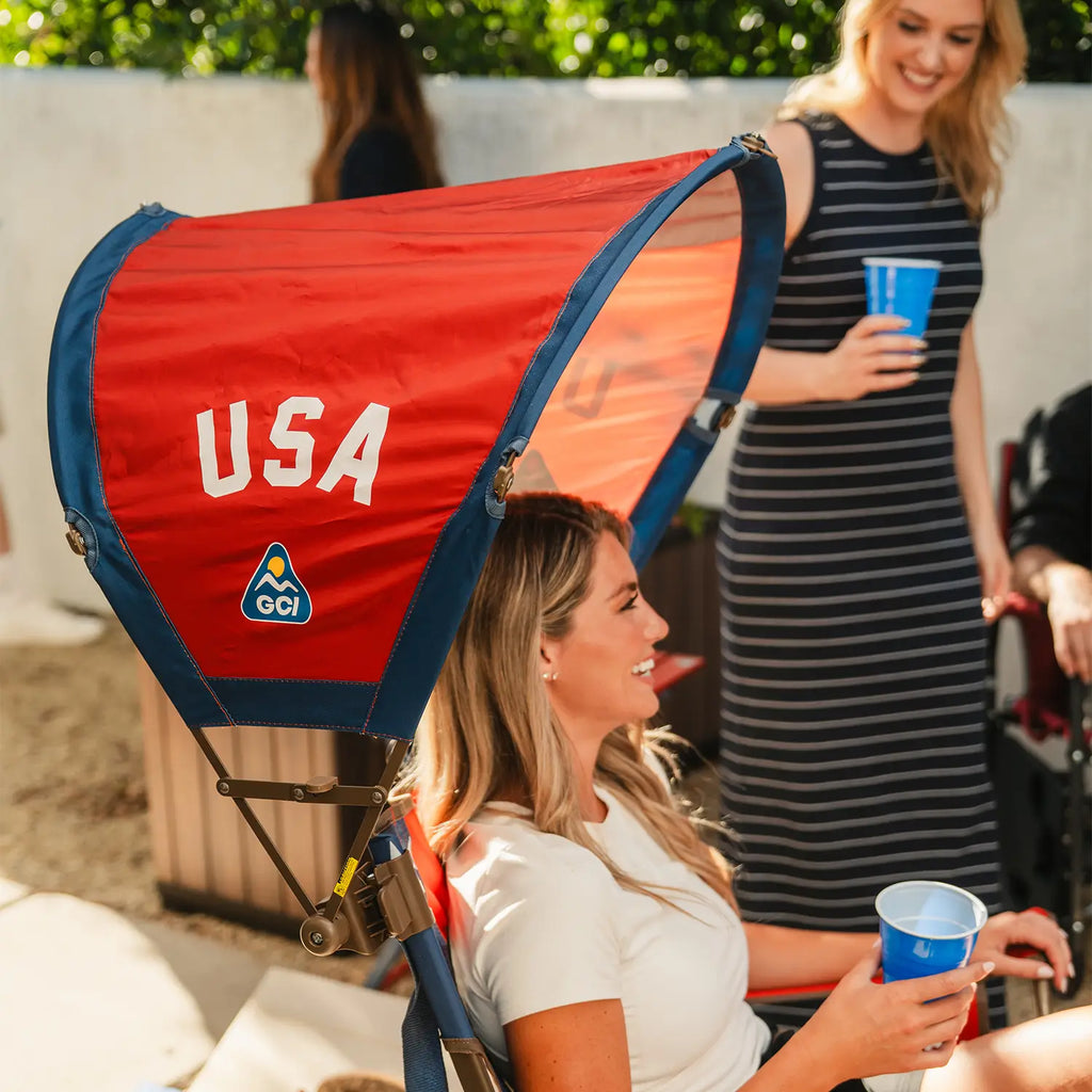 Heavy Duty SunShade Accessory - USA Anniversary Deluxe - Choice 917 - Instant Sunshade Umbrella for Tailgating Detail