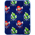 Cozy Fleece Galaxy Movie Kids Blue Print Fleece Throw Blanket, 46 x 60 - Super Soft Reversible Sherpa Flannel Blanket - Default Title