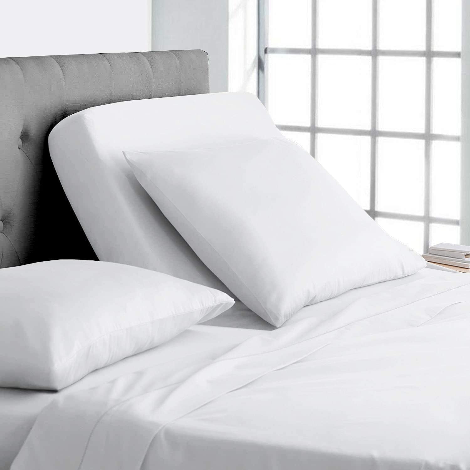 Cooling Sateen Top Split King 100% Egyptian Cotton 1000 Thread Count, Adjustable Beds -Top Split King Sheets Sets (4 Pcs) Split Down... - Breathable Egyptian Cotton Flat & Fitted Sheets - Default Title