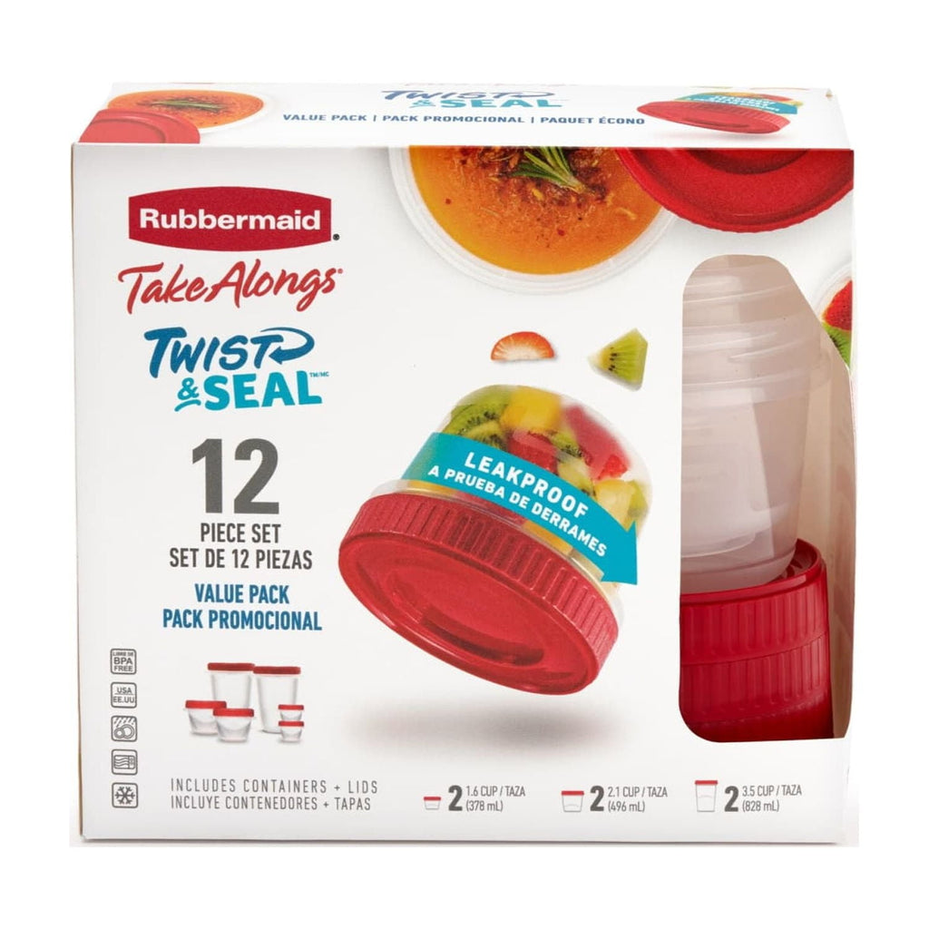 Deliciously Squishy 12 Piece Food Storage Set, Red - Fun Food Fidget Cookie Squishable Toy - Default Title