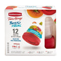 Deliciously Squishy 12 Piece Food Storage Set, Red - Fun Food Fidget Cookie Squishable Toy - Default Title