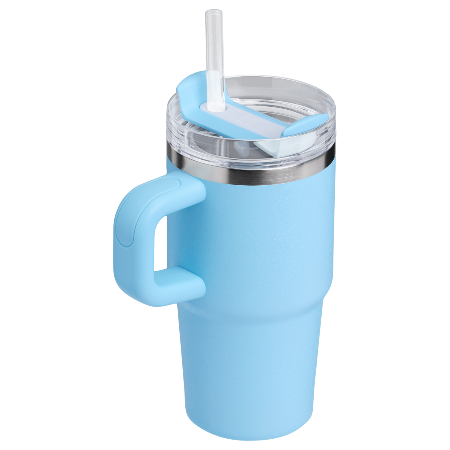Car-Cup Friendly The Quencher H2.O Flowstate Tumbler with Handle | Stanley Create D309N - FlowState 3-Position Lid Insulated Travel Mug Detail