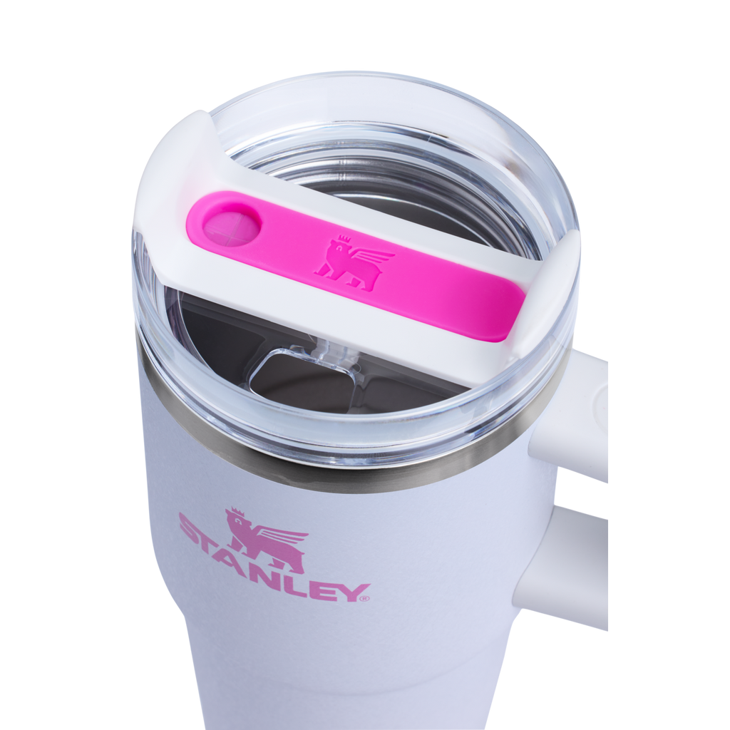 Car-Cup Friendly The Quencher H2.O Flowstate Tumbler with Handle | Stanley Create D309N - FlowState 3-Position Lid Insulated Travel Mug Detail