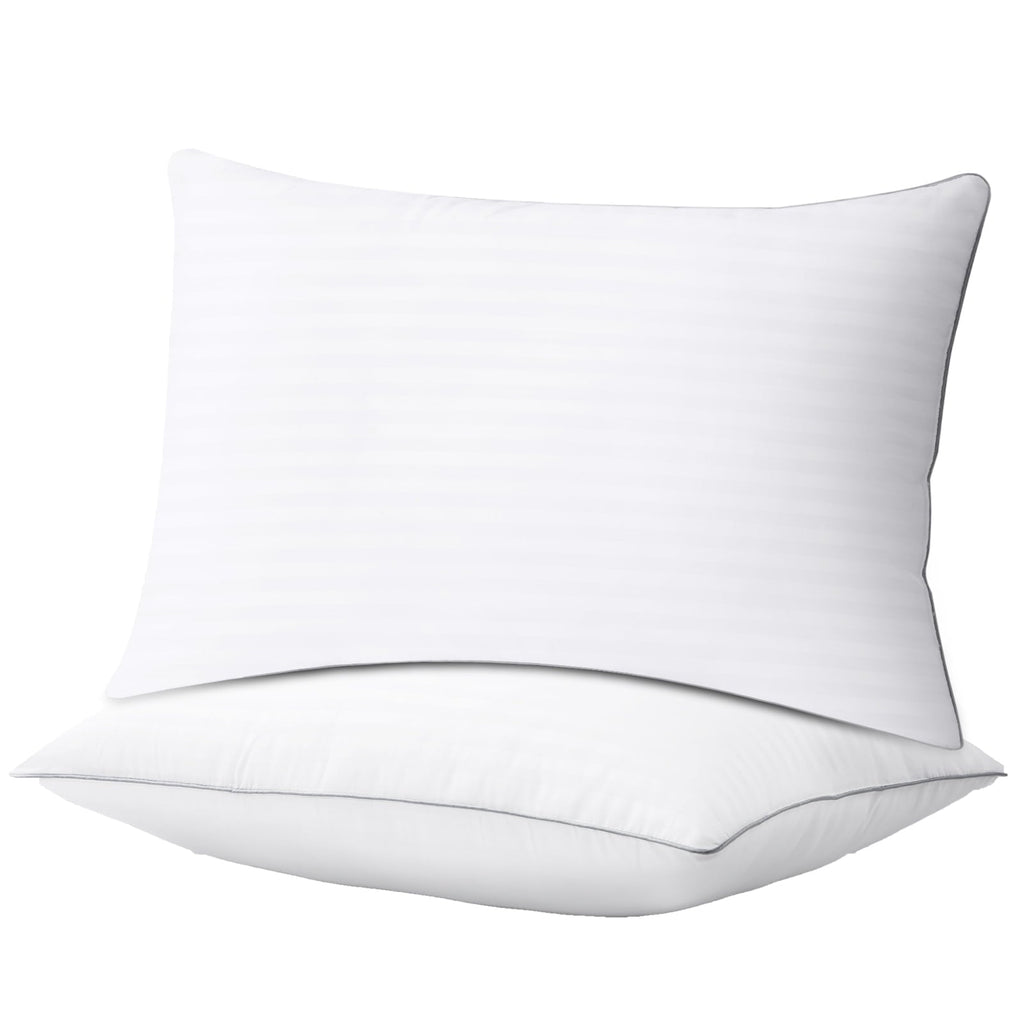 Hotel Collection Pillows Standard Size Set of 2, Hotel Quality, Down Alternative Gusseted Bed Pillows for Side, Back, And Stomach Slee... - Orthopedic Shredded Foam Bed Pillow Set - Default Title