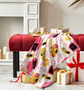 Reversible Sherpa WTC Hanging Plush Throw - Cozy Fleece Throw Blanket for Couch & Bed - Default Title