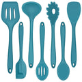 Ergonomic Cooking 7-Piece Silicone Cooking Utensils Set, Blue Kitchen Utensils, Non-stick Gadgets Tools Include Slotted Turner, Soup La... - Heat-Resistant Silicone Cooking Spatula Turner - Default Title