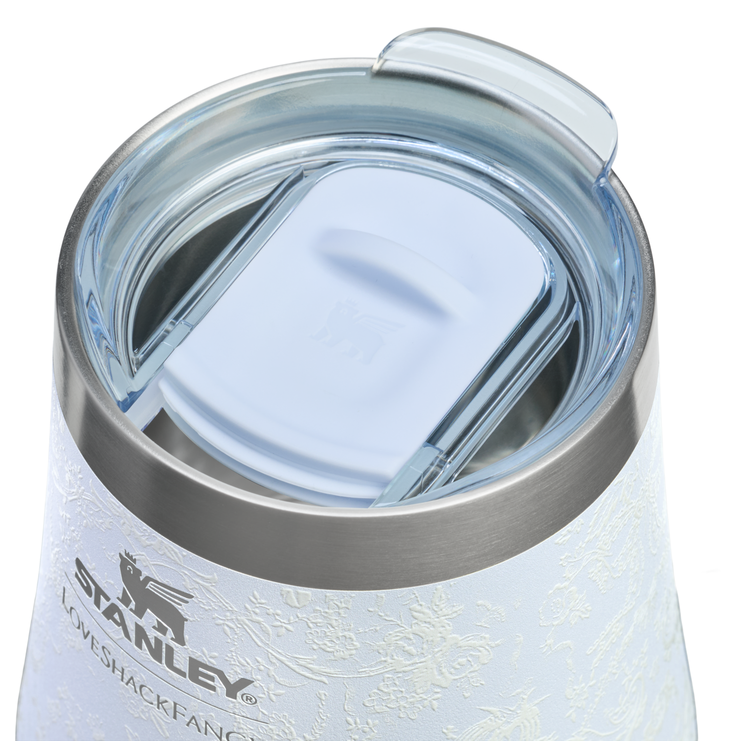Premium Matte Stanley 1913 x LoveShackFancy Holiday Reserve Wine Tumbler D204X - Premium Insulated Egg-Shaped Wine Glass for Outdoors Detail