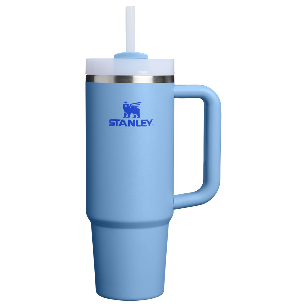 Insulated Travel The Quencher H2.0 Flowstate Tumbler D051L - 40oz Large Capacity Car-Cup Friendly Quencher - Blue Sky