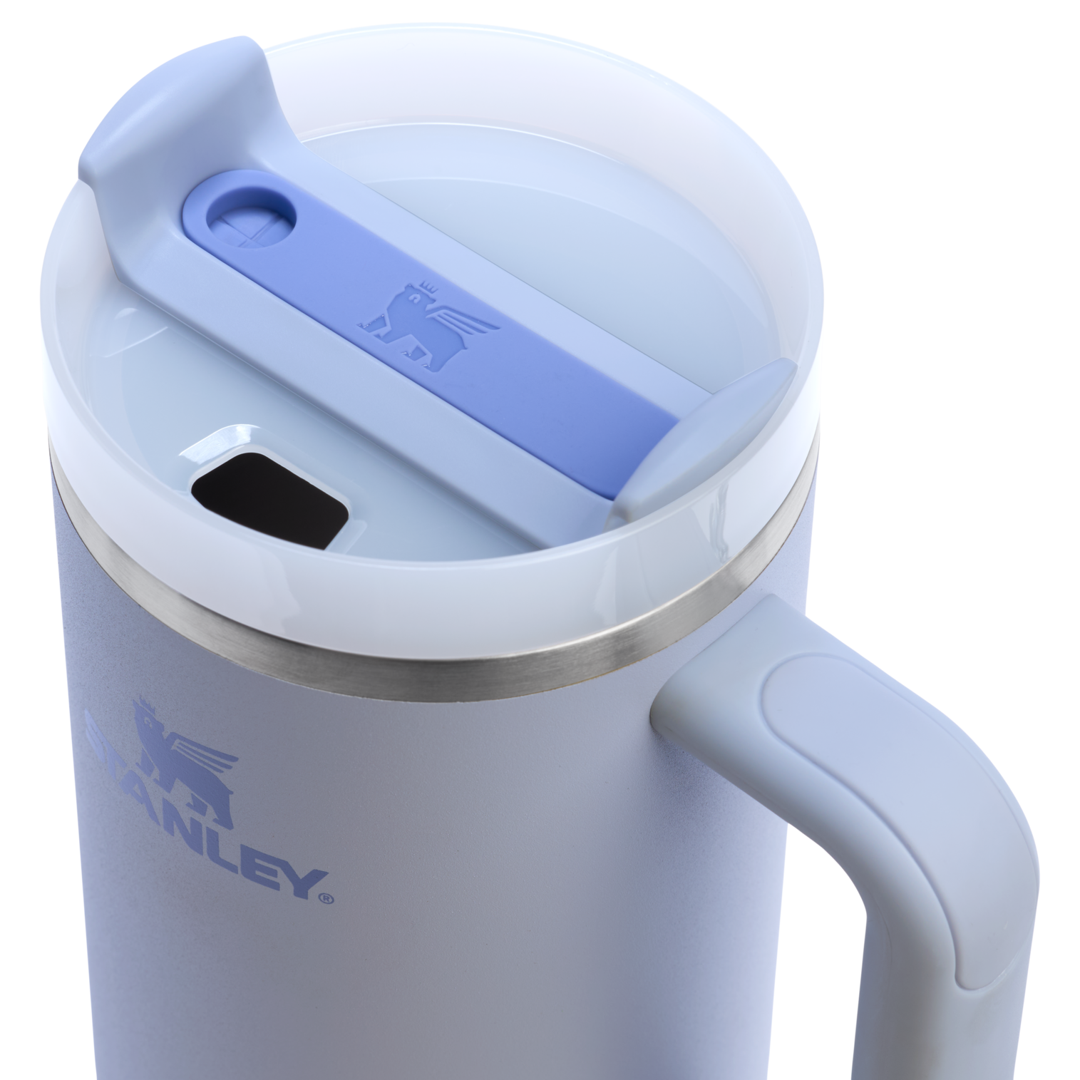 Large Capacity The Quencher H2.0 Flowstate Tumbler  | Stanley Create D332L - Double-Wall Vacuum Insulated Travel Tumbler with Straw Detail