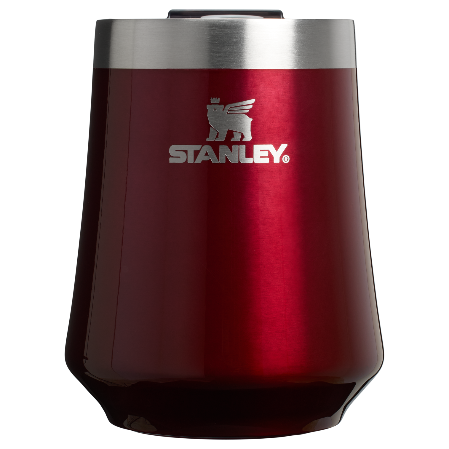 Elegant Stemless The Reserve Wine Tumbler | Stanley Create D302P - Reserve Collection Stainless Steel Whiskey Cup - Garnet Shine