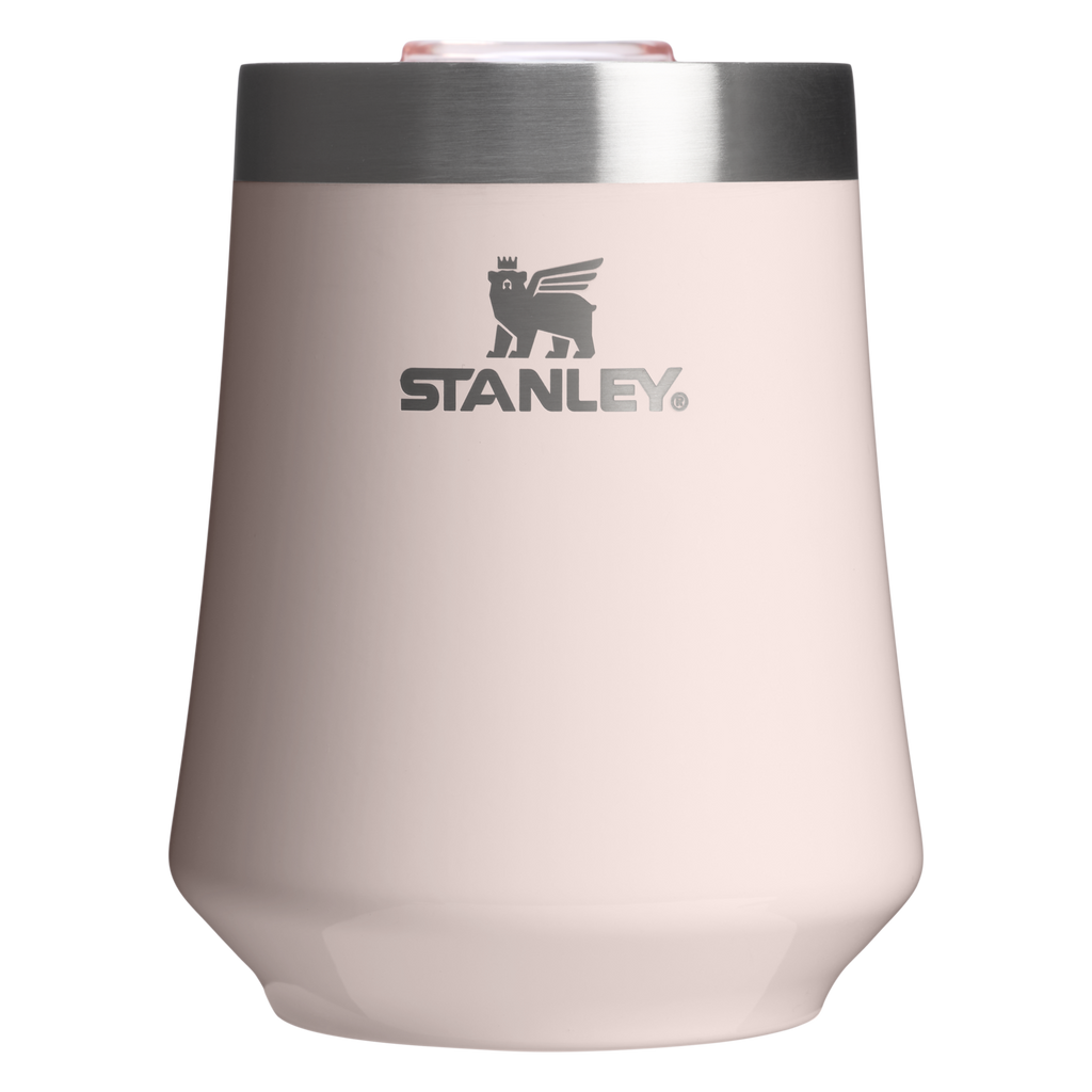 Elegant Stemless The Reserve Wine Tumbler | Stanley Create D302P - Reserve Collection Stainless Steel Whiskey Cup - Rose Quartz Gloss