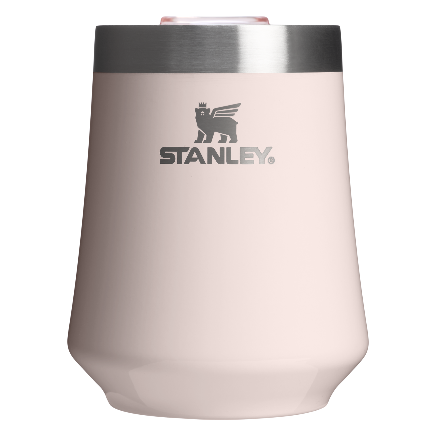 Elegant Stemless The Reserve Wine Tumbler | Stanley Create D302P - Reserve Collection Stainless Steel Whiskey Cup - Rose Quartz Gloss