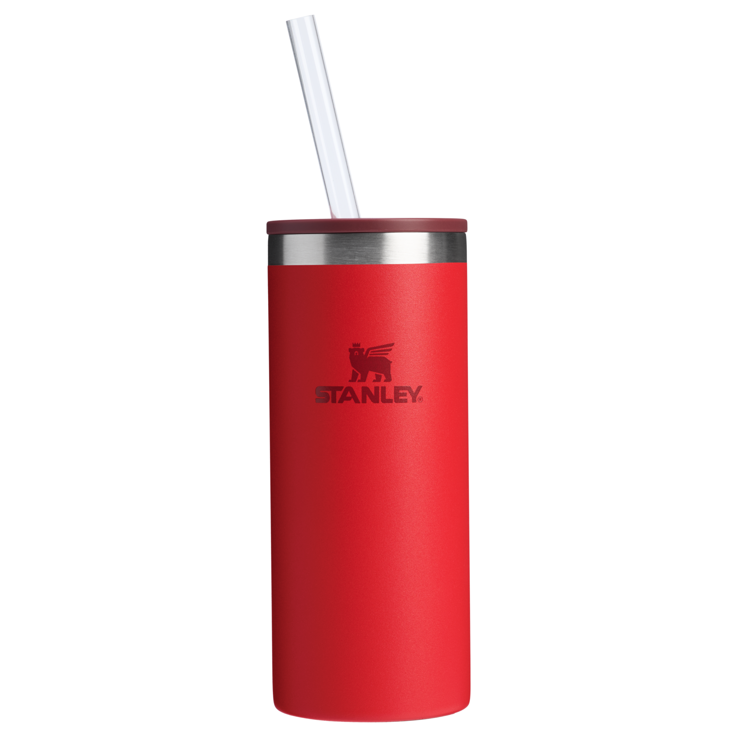 Leak-Proof Insulated The Everyday Slim Can Cooler Cup D065Q - Heavy-Duty Ice-Retention Food & Beverage Carrier - Chili Red