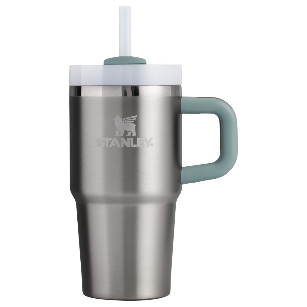 Car-Cup Friendly The Quencher H2.O Flowstate Tumbler with Handle | Stanley Create D309N - FlowState 3-Position Lid Insulated Travel Mug Detail