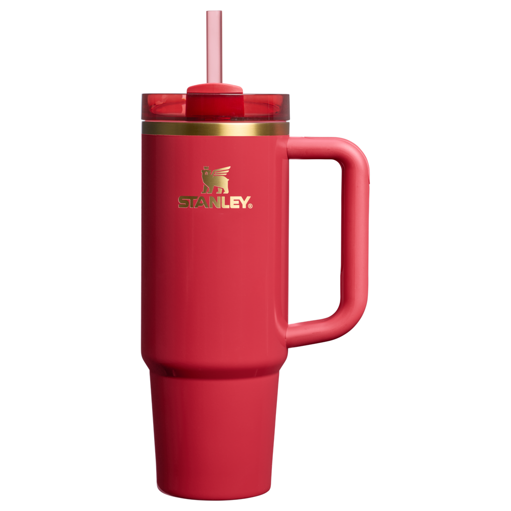Large Capacity The Cheers & Cheer Quencher H2.0 Flowstate Tumbler D189S - Premium Stainless Steel Straw Cup for All-Day Hydration - Holly Berry Gloss