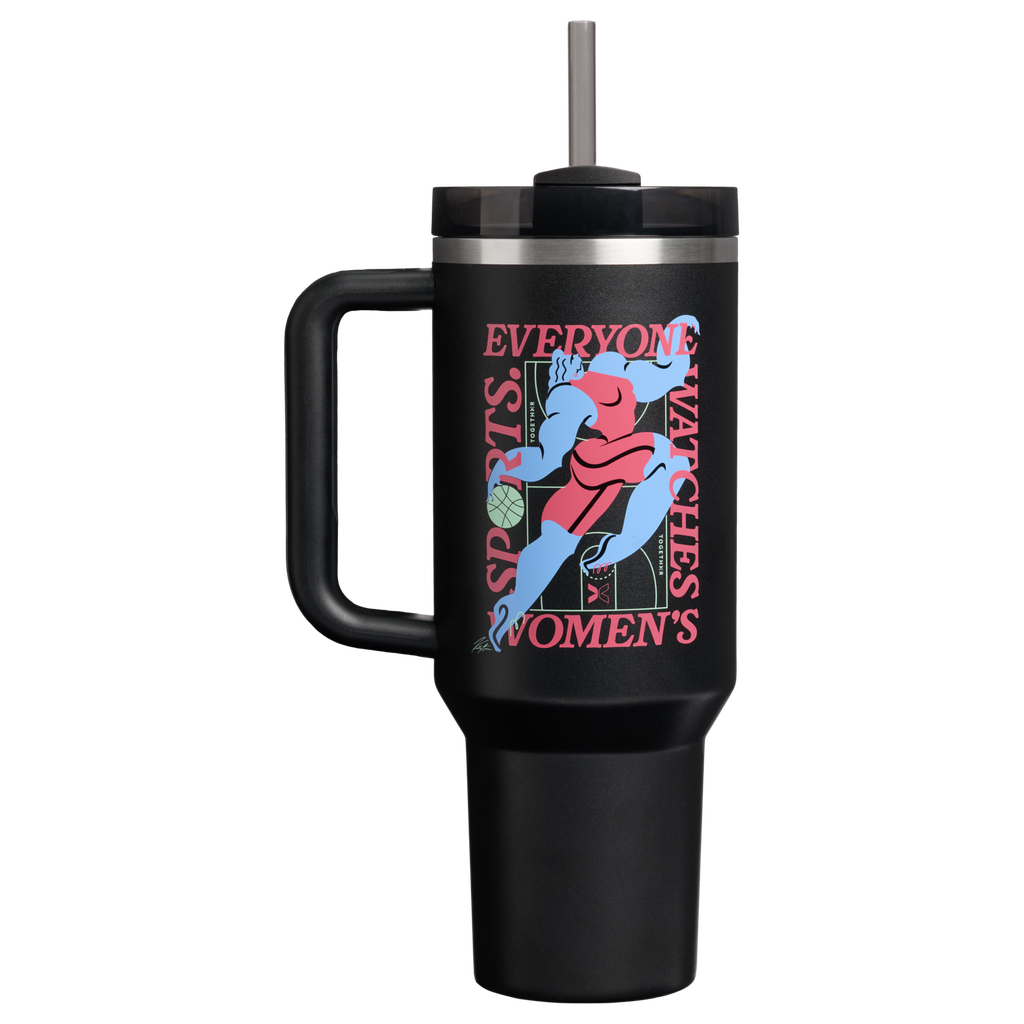 Double-Wall Vacuum The Quencher H2.0 Flowstate Tumbler D340Y - Premium Stainless Steel Straw Cup for All-Day Hydration - Tournament Black