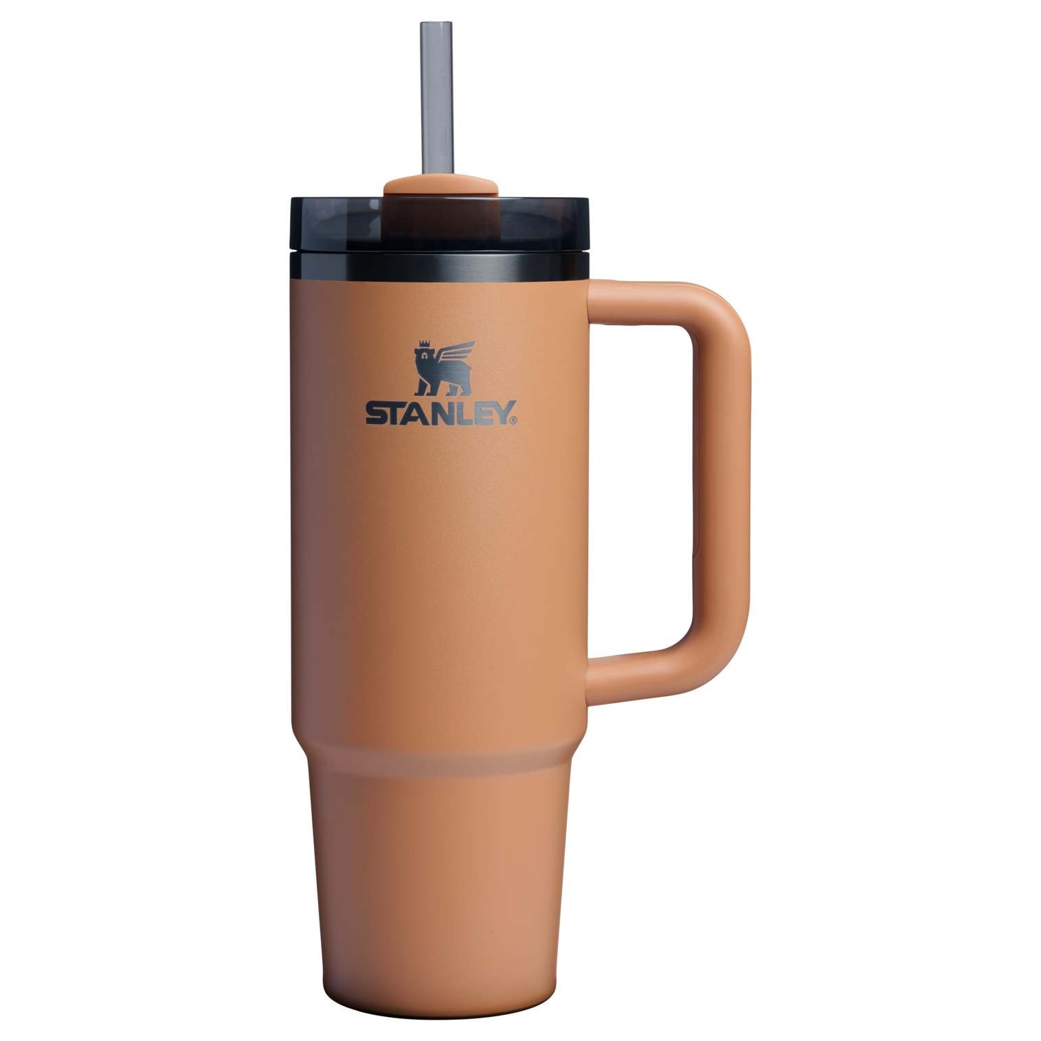 Car-Cup Friendly The Quencher H2.0 Flowstate Tumbler | Stanley Create D331C - Double-Wall Vacuum Insulated Travel Tumbler with Straw - Camel