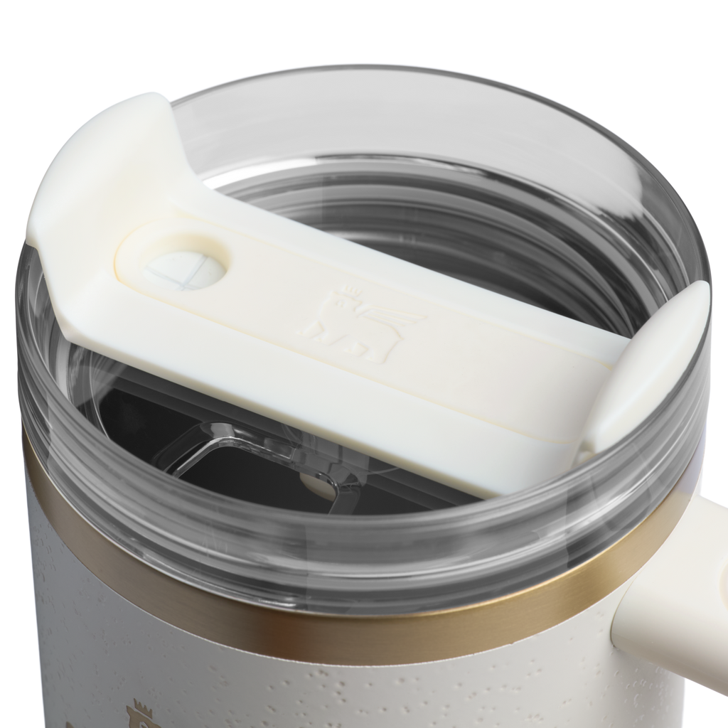 Car-Cup Friendly The Quencher H2.0 Flowstate Tumbler | Stanley Create D331C - Double-Wall Vacuum Insulated Travel Tumbler with Straw Detail