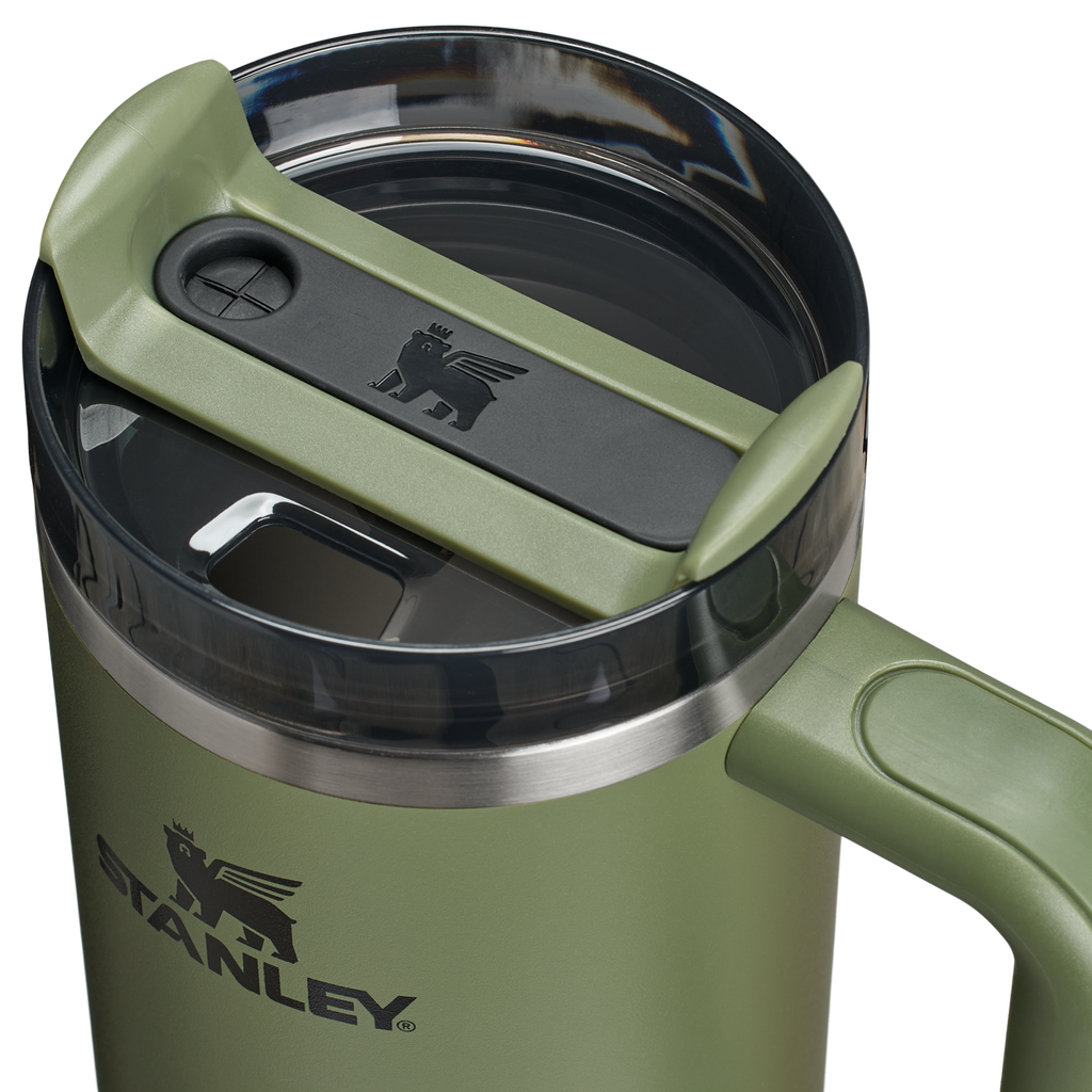 Car-Cup Friendly The Quencher H2.0 Flowstate Tumbler | Stanley Create D331C - Double-Wall Vacuum Insulated Travel Tumbler with Straw Detail