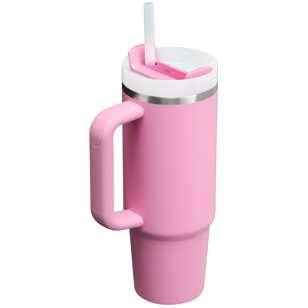 Car-Cup Friendly The Quencher H2.0 Flowstate Tumbler | Stanley Create D331C - Double-Wall Vacuum Insulated Travel Tumbler with Straw Detail