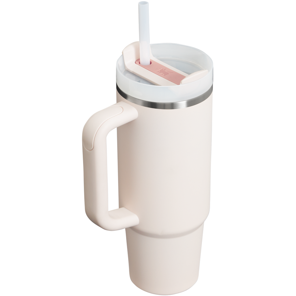 Car-Cup Friendly The Quencher H2.0 Flowstate Tumbler | Stanley Create D331C - Double-Wall Vacuum Insulated Travel Tumbler with Straw Detail