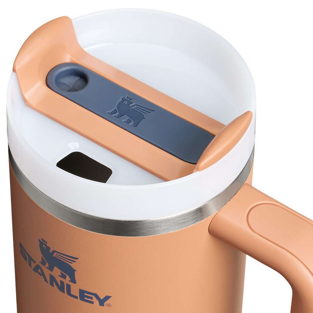 Car-Cup Friendly The Quencher H2.0 Flowstate Tumbler | Stanley Create D331C - Double-Wall Vacuum Insulated Travel Tumbler with Straw Detail