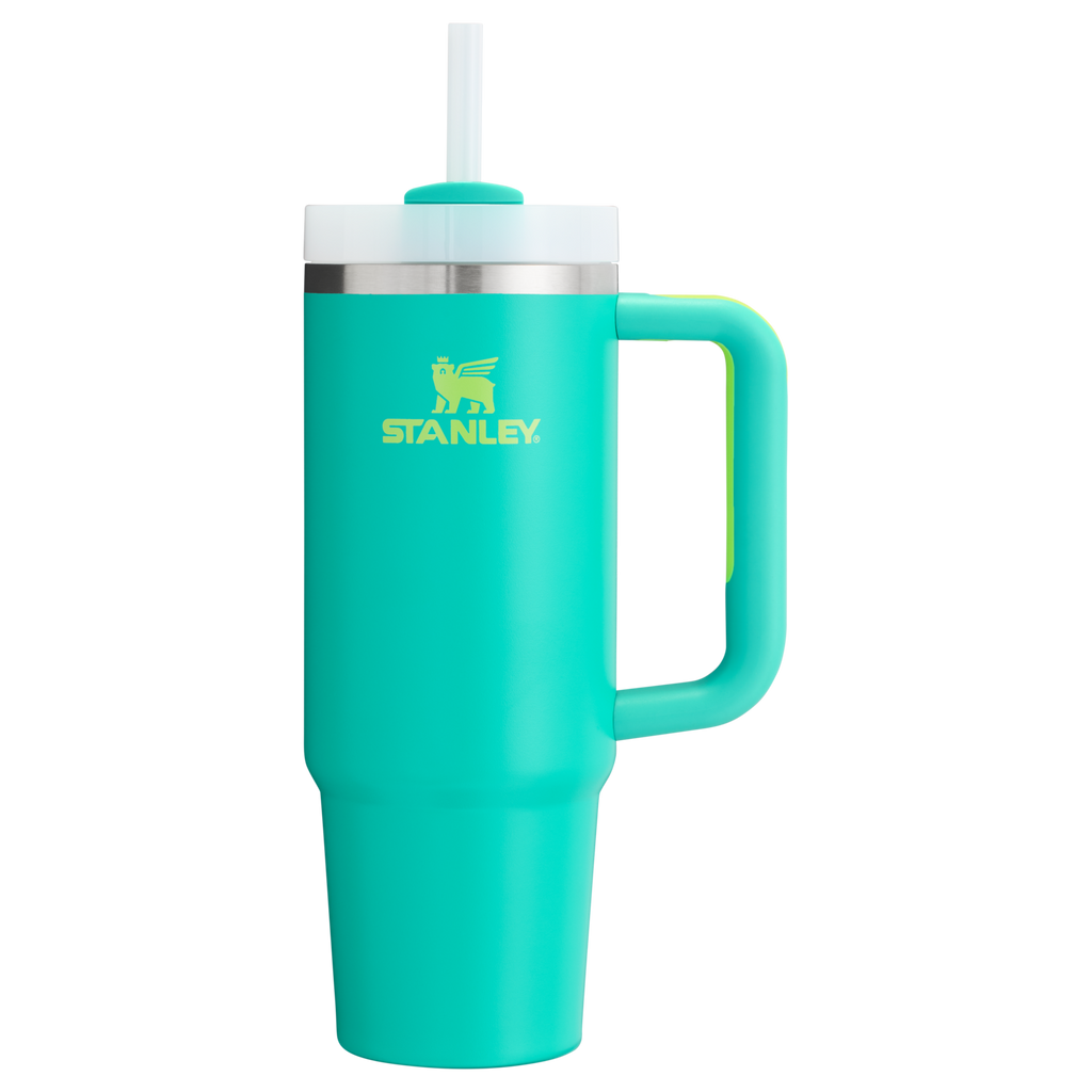 Car-Cup Friendly The Quencher H2.0 Flowstate Tumbler | Stanley Create D331C - Double-Wall Vacuum Insulated Travel Tumbler with Straw Detail