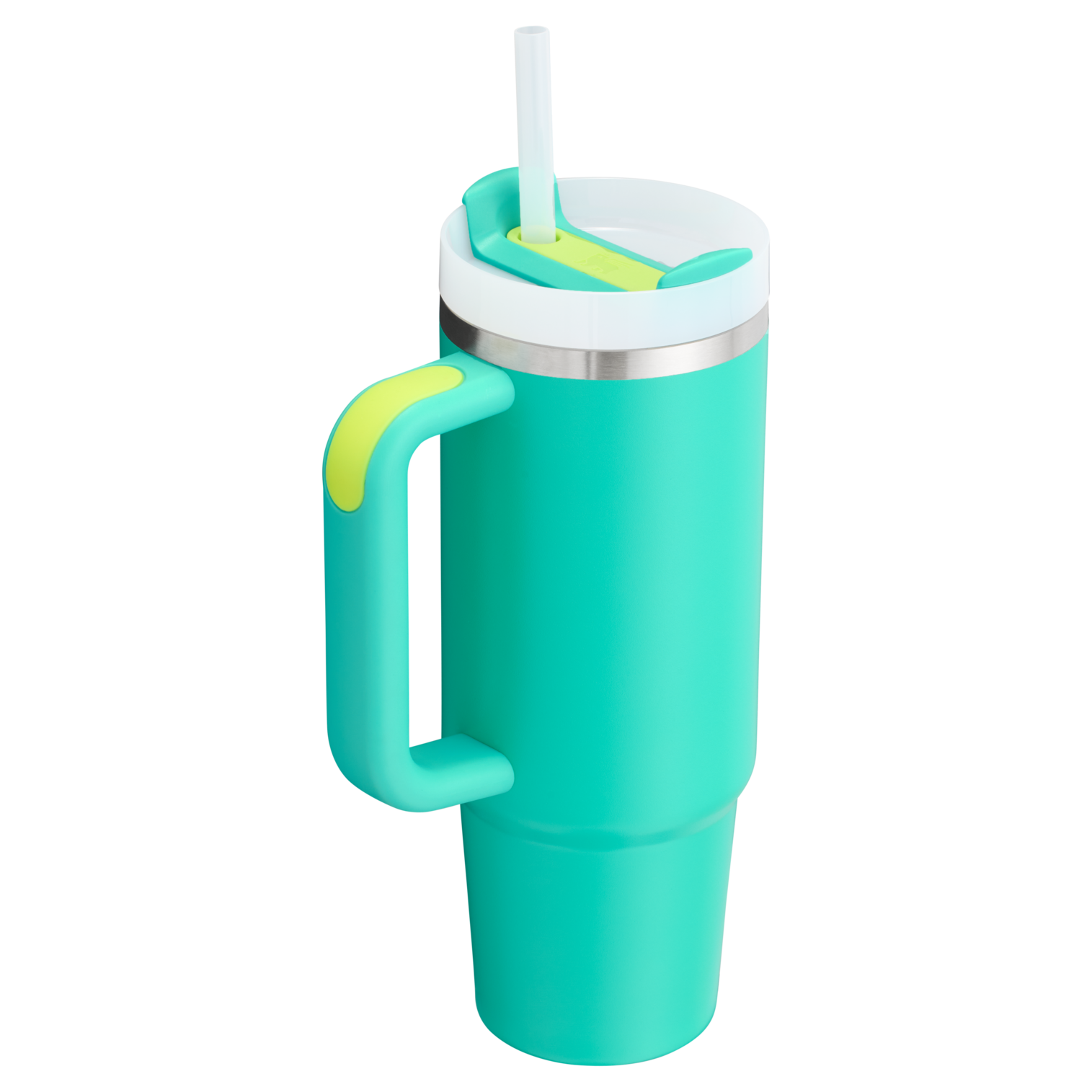 Car-Cup Friendly The Quencher H2.0 Flowstate Tumbler | Stanley Create D331C - Double-Wall Vacuum Insulated Travel Tumbler with Straw Detail
