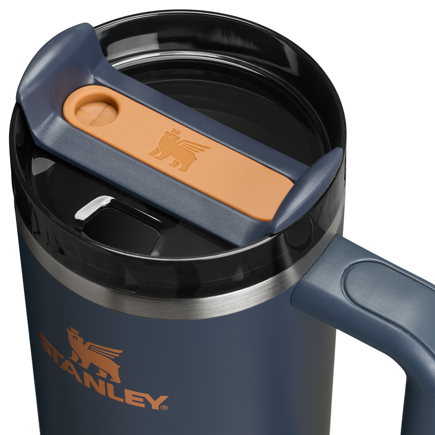 Car-Cup Friendly The Quencher H2.0 Flowstate Tumbler | Stanley Create D331C - Double-Wall Vacuum Insulated Travel Tumbler with Straw Detail